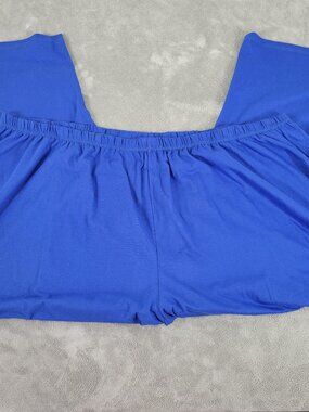 Dreams Co Pajama Lounge Pants 5X Plus Solid Blue 100% Cotton C14E